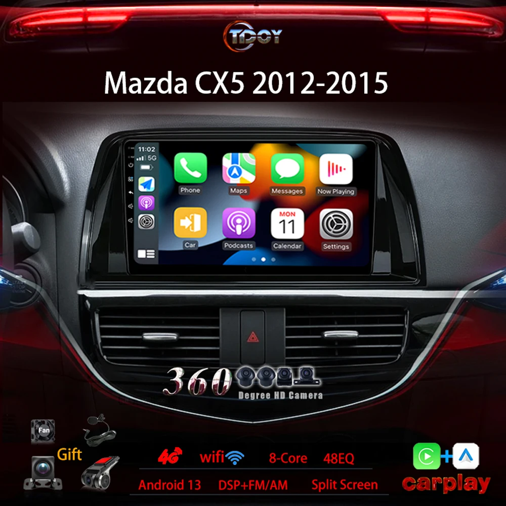 2Din Android Car Radio For Mazda CX5 2012-2015 Autoradio Car Stereo Multimedia Automotive Carplay Android Auto Wireless Radio 4G
2Din Android Car Radio For Mazda CX5 2012-2015 Autoradio Car Stereo Multimedia Automotive Carplay Android Auto Wireless Radio 4G