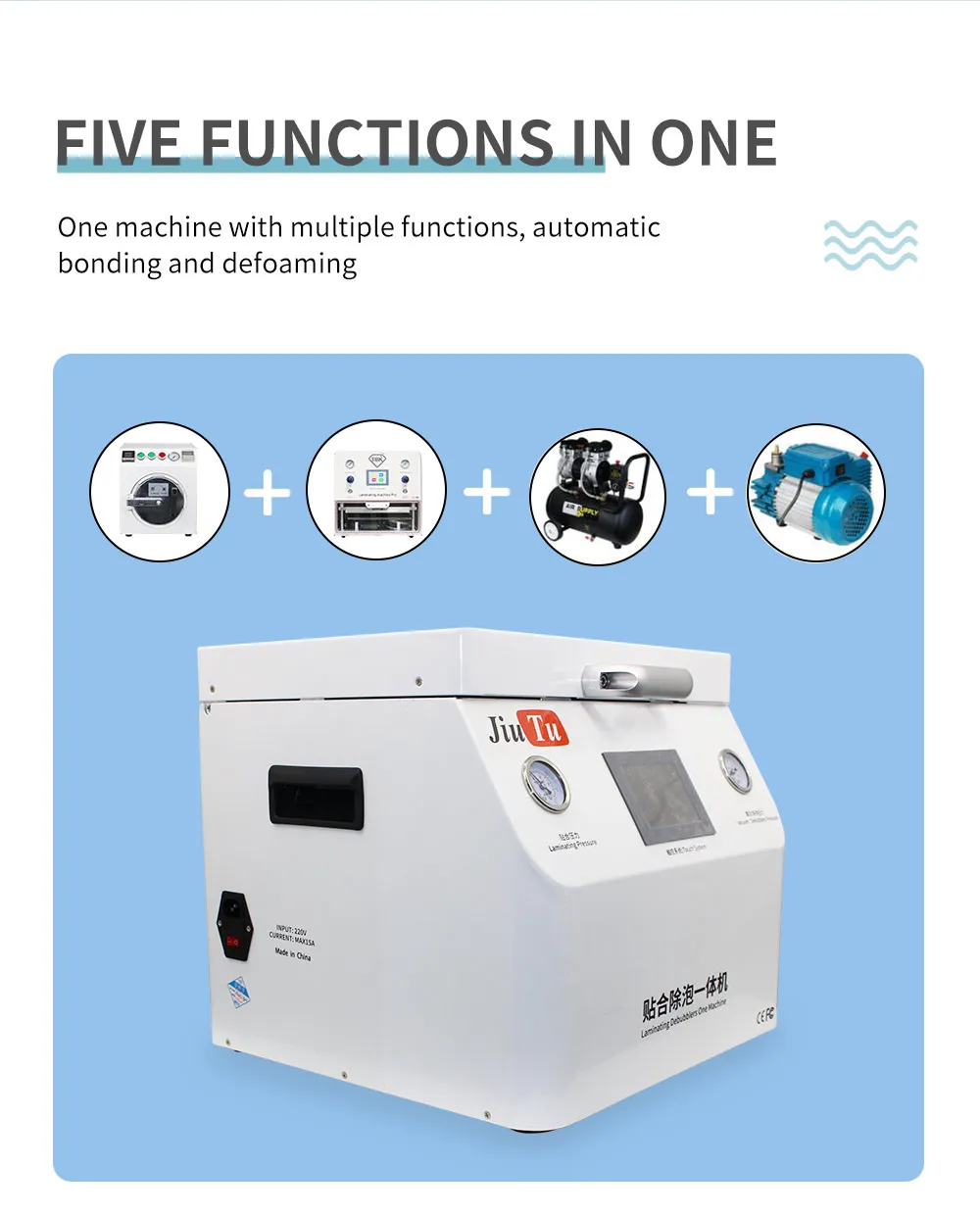 All In One Laminating Machine For Samsung Note 10 Note Plus Flat Edge OCA Laminator Bubble Remover
All In One Laminating Machine For Samsung Note 10 Note Plus Flat Edge OCA Laminator Bubble Remover