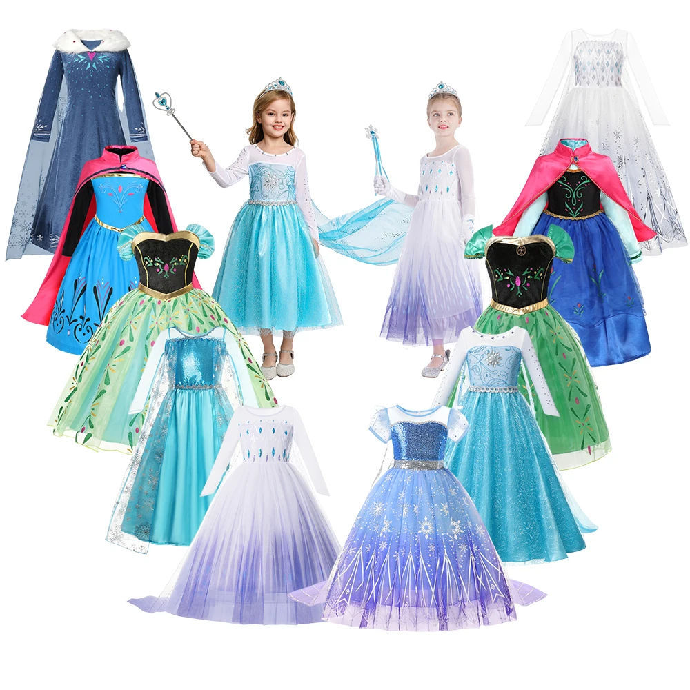 Girl Cosplay Snow Queen Dress 2025 New Children Elsa Anna Carnival Party Princess Costume Kids Birthday Prom Gown Clothing 2-10T
Girl Cosplay Snow Queen Dress 2025 New Children Elsa Anna Carnival Party Princess Costume Kids Birthday Prom Gown Clothing 2-10T