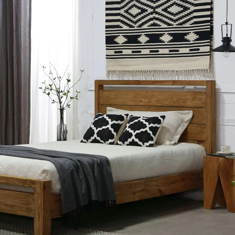 Solid wood log furniture adopts wooden platform antique style
Solid wood log furniture adopts wooden platform antique style