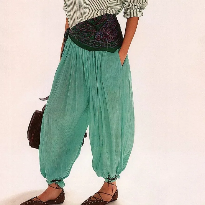 Женские сетчатые прозрачные брюки-фонарики с воздушными шарами, повседневные свободные стильные однотонные брюки со средней посадкой на шнуровке, пляжная одежда
Женские сетчатые прозрачные брюки-фонарики с воздушными шарами, повседневные свободные стильные однотонные брюки со средней посадкой на шнуровке, пляжная одежда