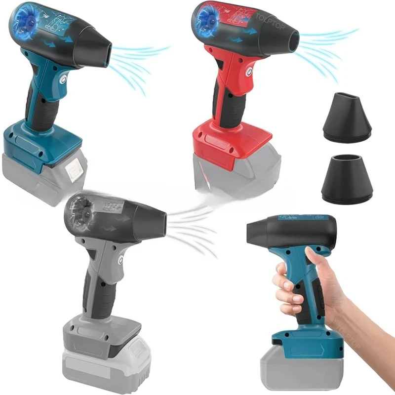 Jet Blower Portable Violent Turbo Fan For Makita/Dewal/Milwaukee/Bosch 18V 20V Li-ion Battery 4-Speed Wireless Handheld Fan
Jet Blower Portable Violent Turbo Fan For Makita/Dewal/Milwaukee/Bosch 18V 20V Li-ion Battery 4-Speed Wireless Handheld Fan