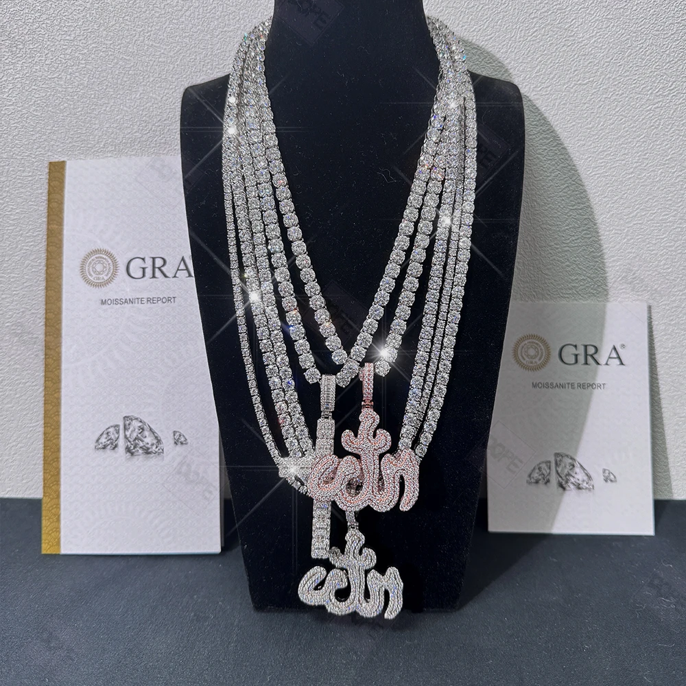 In Stock Moissanite Tennis Chain Pass Diamond Tester 4mm 5mm 925 Sterling Silver Iced Out Tennis Chain
In Stock Moissanite Tennis Chain Pass Diamond Tester 4mm 5mm 925 Sterling Silver Iced Out Tennis Chain