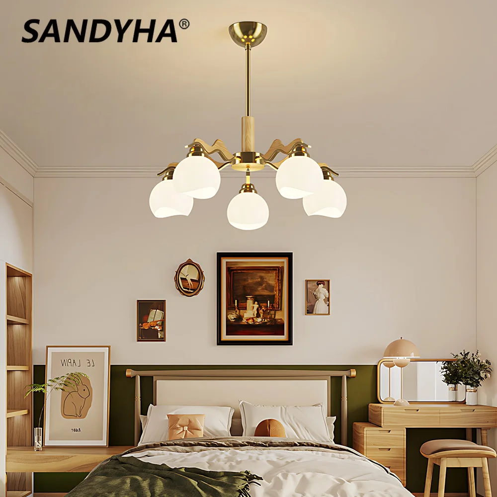 Modern Glass Chandelier For Living Room Bedroom Dining Room Pendant Walnut Light Interior Bedside Wall Lamp Lighting Fixture
Modern Glass Chandelier For Living Room Bedroom Dining Room Pendant Walnut Light Interior Bedside Wall Lamp Lighting Fixture