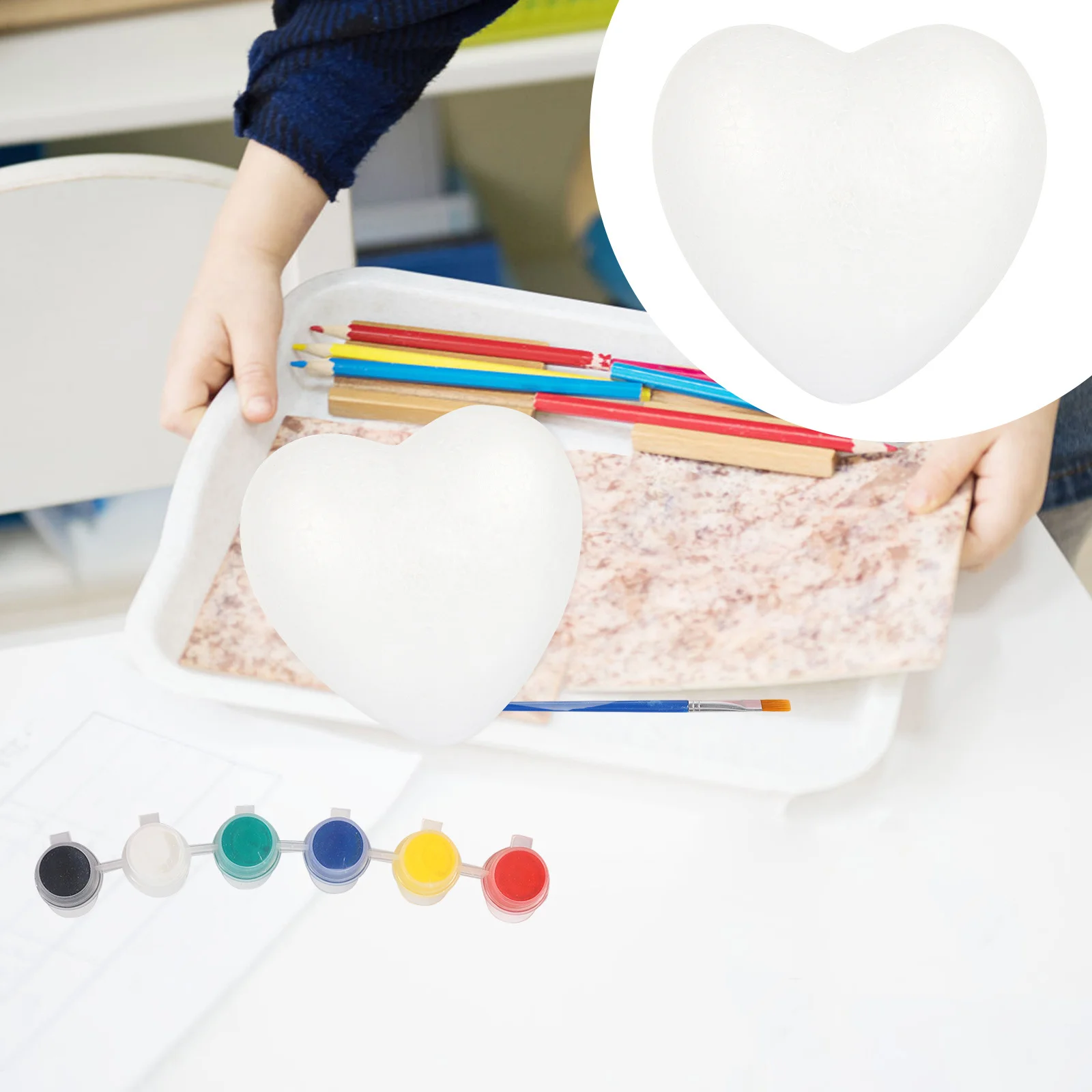 Heart-Shaped Foam Hearts 15Cm White Craft Balls For Diy Painting Wedding Valentine Shower Art Projects Modelling
Heart-Shaped Foam Hearts 15Cm White Craft Balls For Diy Painting Wedding Valentine Shower Art Projects Modelling