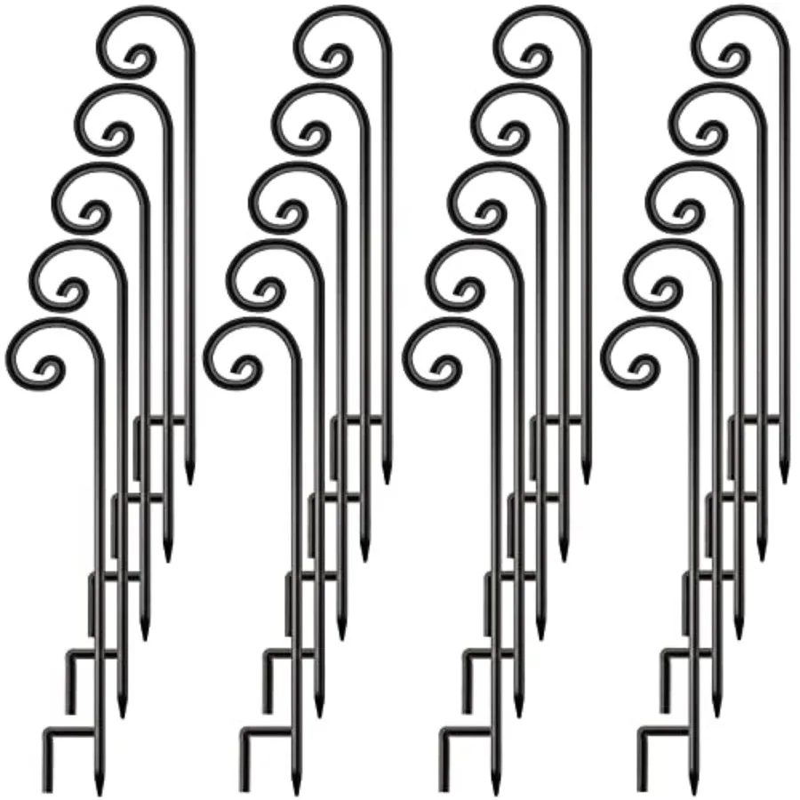 20 Pack Shepherd Hook 35 Inch 1/3 Inch Thick Thick Iron Curled Hook for Hanging Bird Feeders Plant Hangers Flower Basket Lanter
20 Pack Shepherd Hook 35 Inch 1/3 Inch Thick Thick Iron Curled Hook for Hanging Bird Feeders Plant Hangers Flower Basket Lanter