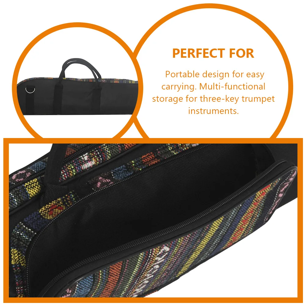 Padded Trumpet Bag Holder Case Carry Style Multi-Functional 3-Key Instrument Portable Gig Protector Ethnic Design
Padded Trumpet Bag Holder Case Carry Style Multi-Functional 3-Key Instrument Portable Gig Protector Ethnic Design