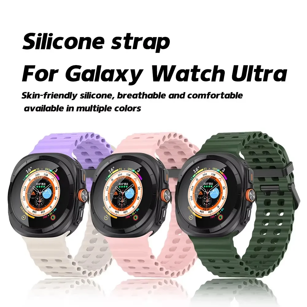 Watch Strap Ocean Silicone For Samsung Galaxy Watch 7 Ultra 47mm Breathable Wristband For Samsung Watch 7 Ultra 47mm Strap
Watch Strap Ocean Silicone For Samsung Galaxy Watch 7 Ultra 47mm Breathable Wristband For Samsung Watch 7 Ultra 47mm Strap