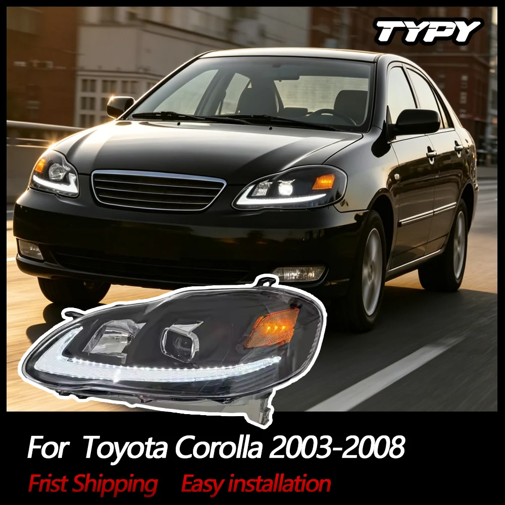 2pcs Car Head Lights For Toyota Corolla 2003-2008 LED Headlights Assembly Projector Lens DRL Sequential Turn Signal Modified Lamps Plug & Play
2pcs Car Head Lights For Toyota Corolla 2003-2008 LED Headlights Assembly Projector Lens DRL Sequential Turn Signal Modified Lamps Plug & Play
