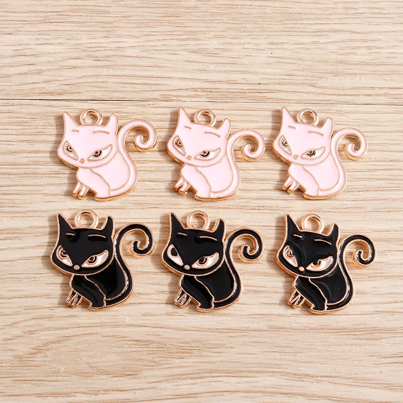 10pcs 20x20mm Cartoon Cat Charms Alloy Enamel Animal Charms Pendants for Jewelry Making Earrings Necklaces DIY Crafts Supplies
10pcs 20x20mm Cartoon Cat Charms Alloy Enamel Animal Charms Pendants for Jewelry Making Earrings Necklaces DIY Crafts Supplies