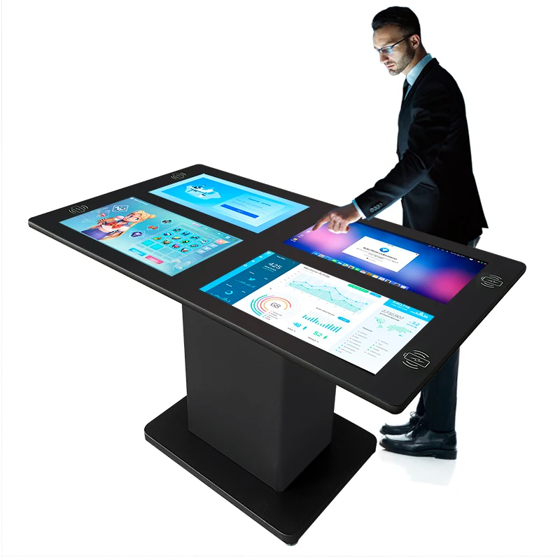 New Design 4-Screen Waterproof LCD Android 2024 43 49 55 Inch Wireless Charge Multi Coffee Touch Game Interactive Table
New Design 4-Screen Waterproof LCD Android 2024 43 49 55 Inch Wireless Charge Multi Coffee Touch Game Interactive Table