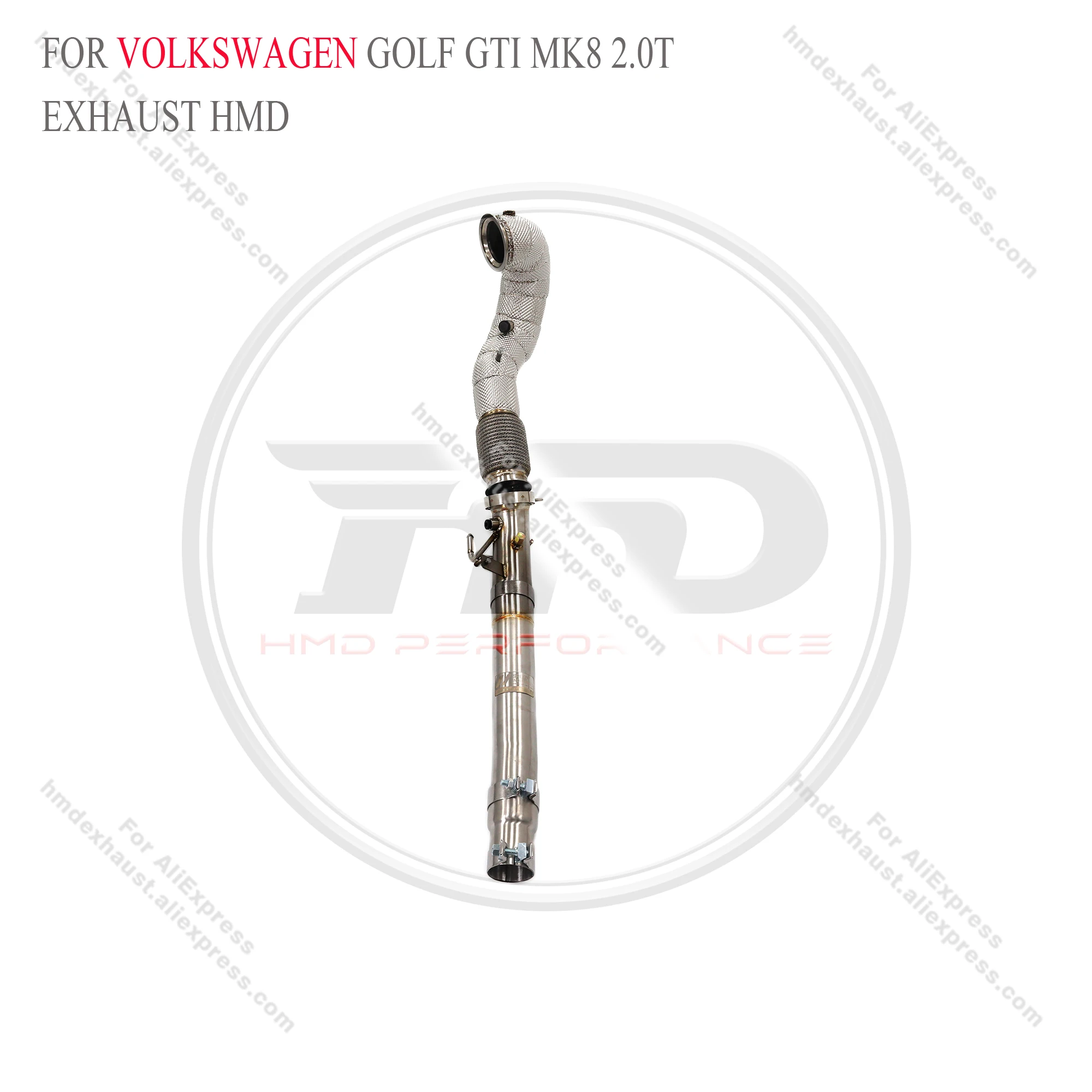 Downpipe For Volkswagen Golf GTI MK8 2.0T with Heat Shield HMD Exhaust System Performance Quality certification
Downpipe For Volkswagen Golf GTI MK8 2.0T with Heat Shield HMD Exhaust System Performance Quality certification