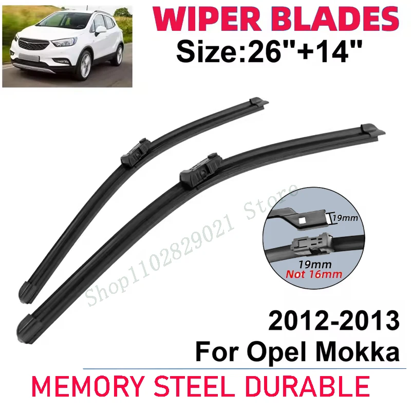 2PCS Wiper Blades Set Kit For Opel Mokka 2012-2013 Front Windshield Brushes Windscreen Window Accessories
2PCS Wiper Blades Set Kit For Opel Mokka 2012-2013 Front Windshield Brushes Windscreen Window Accessories