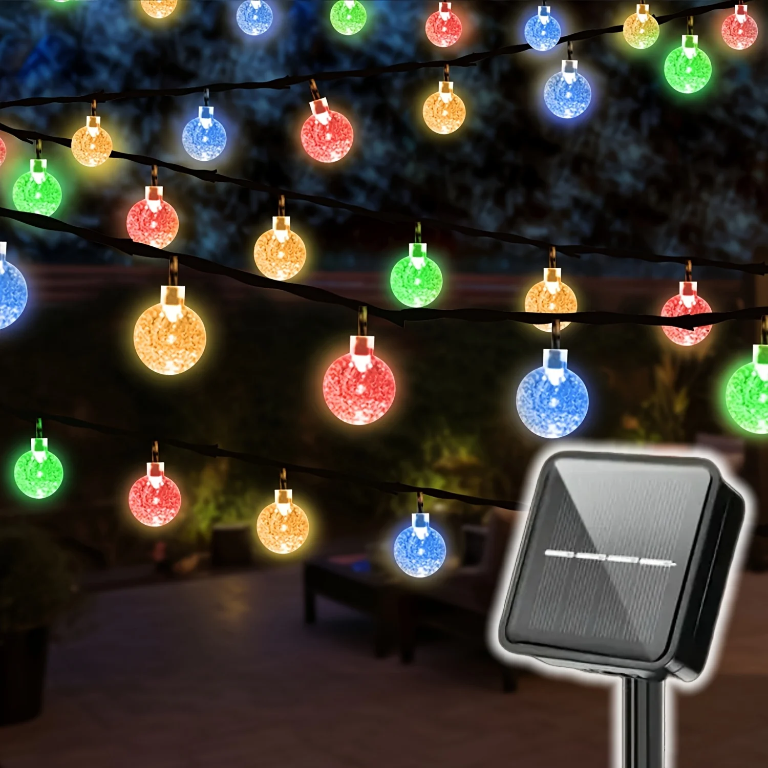 Solar String Lights Outside 20 LEDS Crystal Globe String Lights Solar Powered Outdoor Lamp Patio Hanging for Garden Party Décor
Solar String Lights Outside 20 LEDS Crystal Globe String Lights Solar Powered Outdoor Lamp Patio Hanging for Garden Party Décor