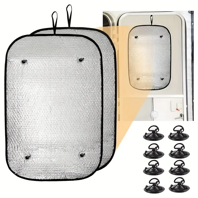 2PCS RV Door Window Shade Cover Double-Layer Sunshield Window Cover For Camper Travel Trailer Motorhome
2PCS RV Door Window Shade Cover Double-Layer Sunshield Window Cover For Camper Travel Trailer Motorhome