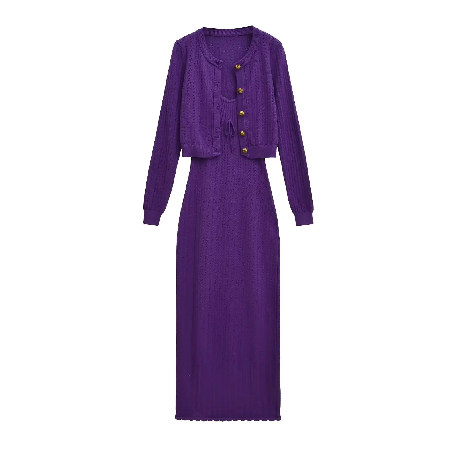 Ele Вязаный комплект V-Ne Dr And Cardigan Long Sve Wrap Body Long Women Faion Ensemble Commute Sle Pure Color Spri... 
Ele Вязаный комплект V-Ne Dr And Cardigan Long Sve Wrap Body Long Women Faion Ensemble Commute Sle Pure Color Spri...