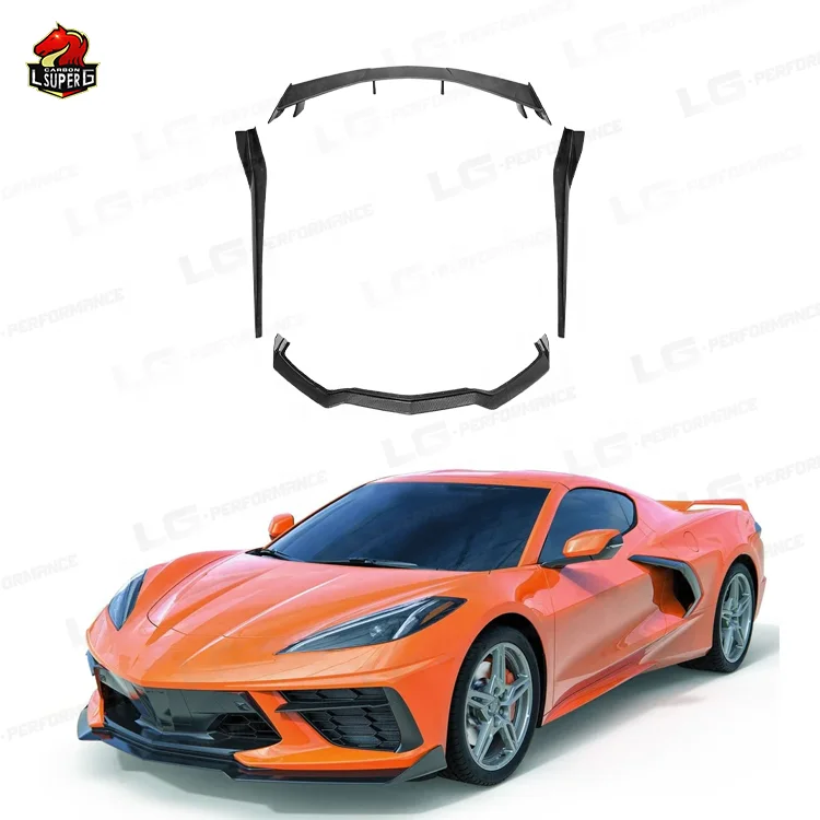 Serat Karbon Body Kit for Chevrolet Corvette C8 Body Kit with Front Lip Side Skirts Rear Diffuser 2019-
Serat Karbon Body Kit for Chevrolet Corvette C8 Body Kit with Front Lip Side Skirts Rear Diffuser 2019-
