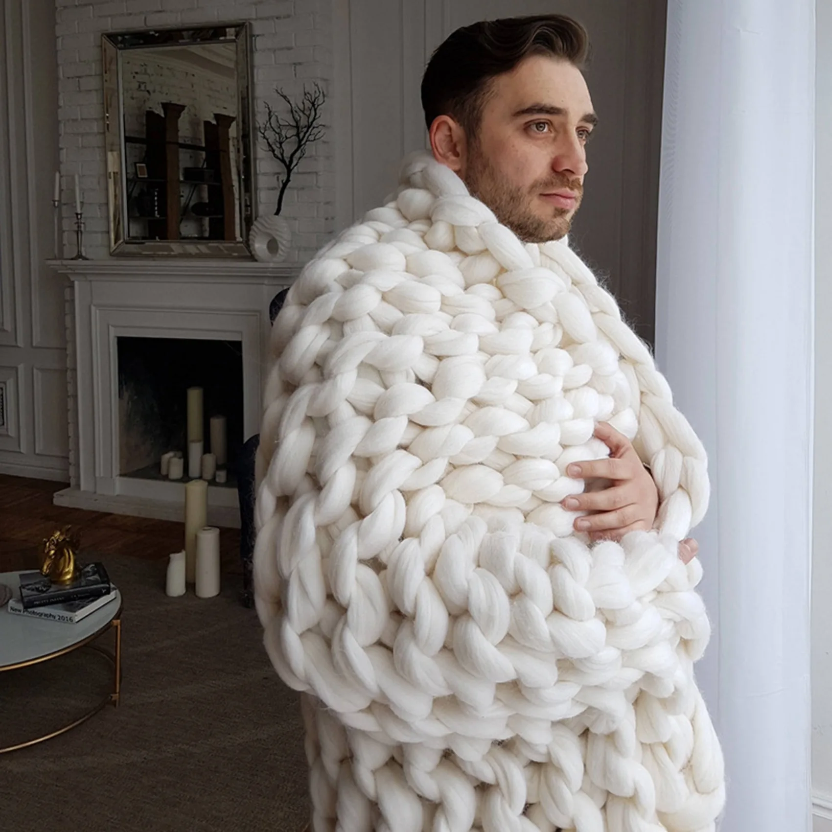80X100cm New Warm Handmade Chunky Knit Blanket Thick Home Bed Decor Limited Time Offer
80X100cm New Warm Handmade Chunky Knit Blanket Thick Home Bed Decor Limited Time Offer
