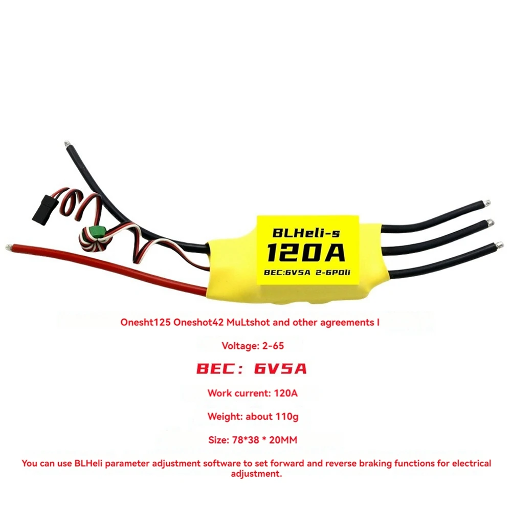MALI-Blheli 120A Бесщеточный ESC 6V 5A BEC 2-6S для RC FPV Многороторный дрон с фиксированным крылом DIY Запчасти
MALI-Blheli 120A Бесщеточный ESC 6V 5A BEC 2-6S для RC FPV Многороторный дрон с фиксированным крылом DIY Запчасти
