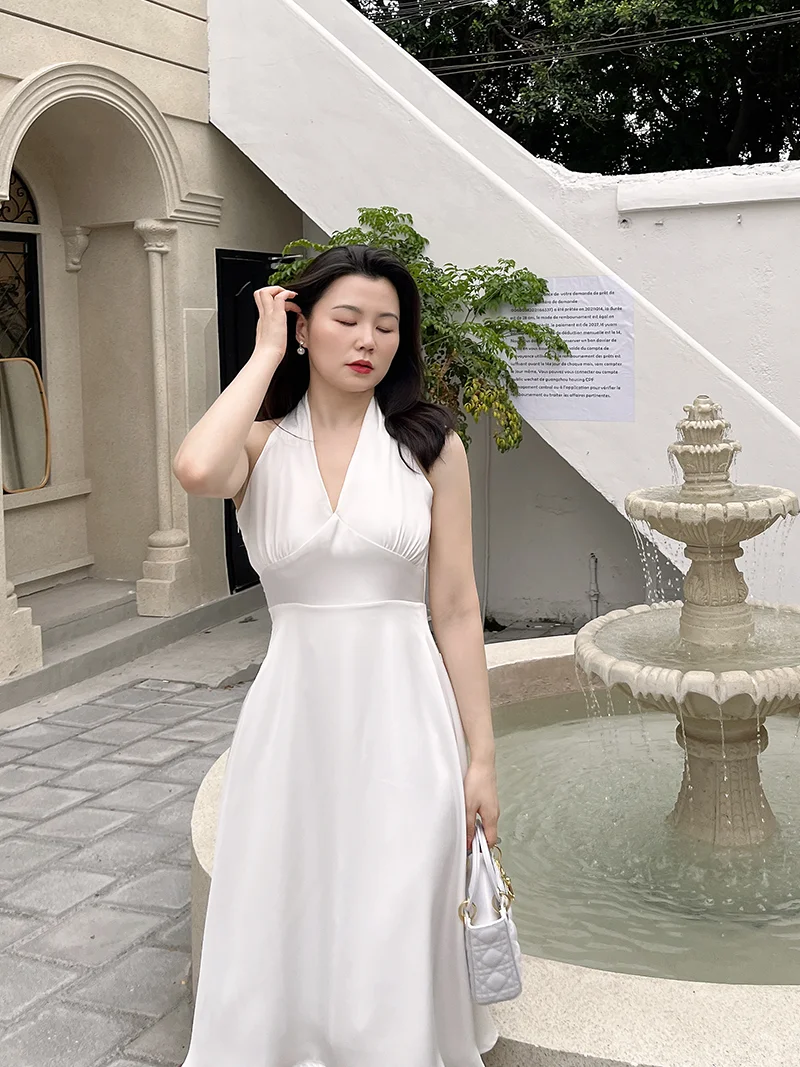 plus Size Ele Satin Wrap Dr Hong Kong Sle Long Skirt V Ne High Waist Zipper Closure Casual Comfortable Summer Dr
plus Size Ele Satin Wrap Dr Hong Kong Sle Long Skirt V Ne High Waist Zipper Closure Casual Comfortable Summer Dr