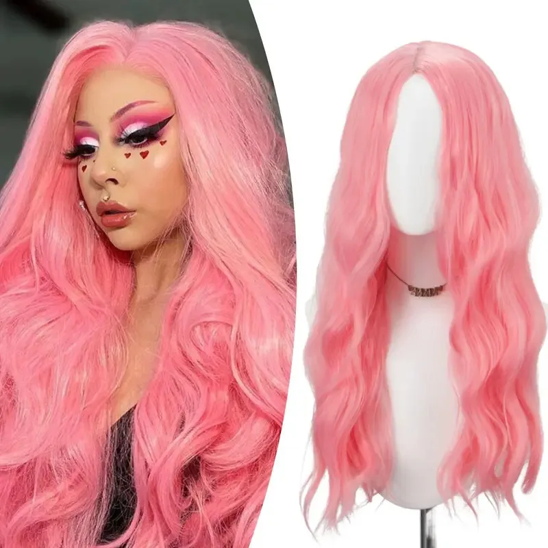 Anxin New Arrival 26 Inches Light Pink Premium Quality Natural Wig Long Body Wave Synthetic Wig For Women Daily Use
Anxin New Arrival 26 Inches Light Pink Premium Quality Natural Wig Long Body Wave Synthetic Wig For Women Daily Use