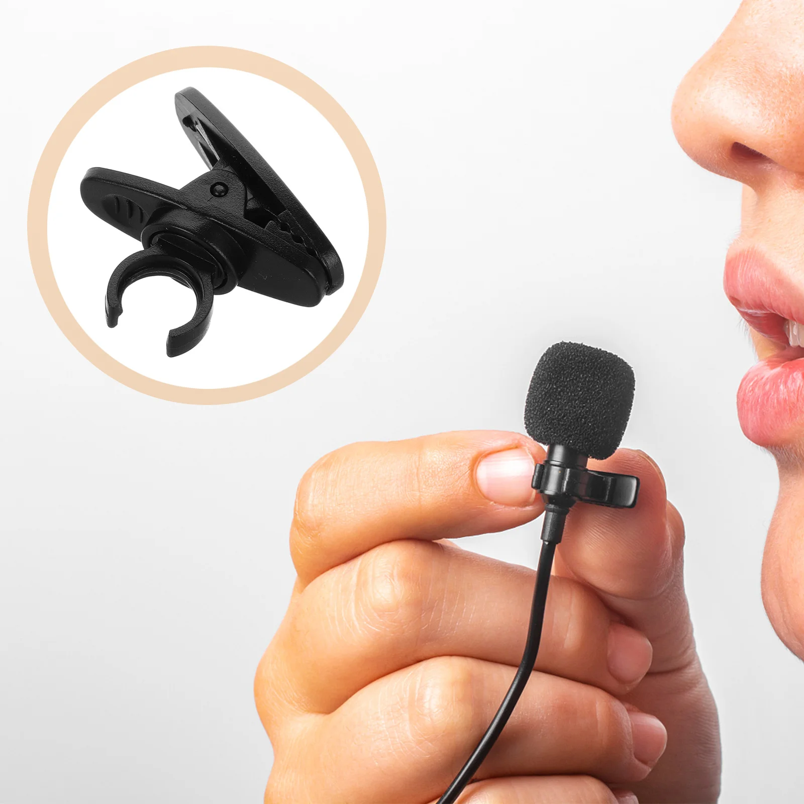 10pcs Microphone Clips 8.5Mm Black Adjustable For 8Mm Lapel Lavalier Mic Holder Replacement Clip Secure Fit For Shirt Collar
10pcs Microphone Clips 8.5Mm Black Adjustable For 8Mm Lapel Lavalier Mic Holder Replacement Clip Secure Fit For Shirt Collar