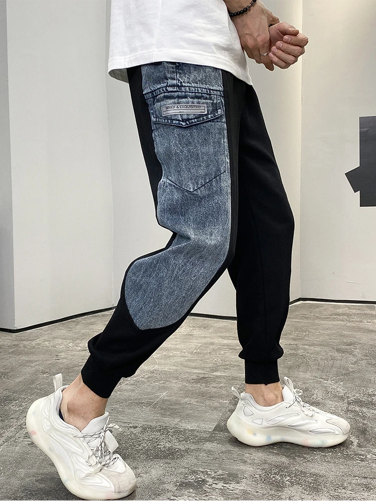 Модные мужские повседневные спортивные джинсы-брюки с боковыми полосками и вставками из денима, прямого кроя, со средней/низкой талией, осень-зима, новинка
Модные мужские повседневные спортивные джинсы-брюки с боковыми полосками и вставками из денима, прямого кроя, со средней/низкой талией, осень-зима, новинка