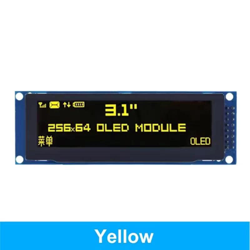 SPI Interface Support OLED Display 3.12" 256X64 Pixels 25664 Dots Graphic LCD Module LCM Screen With SSD1322 Controller
SPI Interface Support OLED Display 3.12" 256X64 Pixels 25664 Dots Graphic LCD Module LCM Screen With SSD1322 Controller