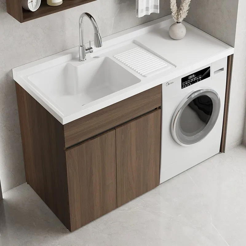 LLMM Washing Machine Cabinet Integrated Balcony Honeycomb Aluminum Laundry Pool Basin with Rubbing Board
LLMM Washing Machine Cabinet Integrated Balcony Honeycomb Aluminum Laundry Pool Basin with Rubbing Board