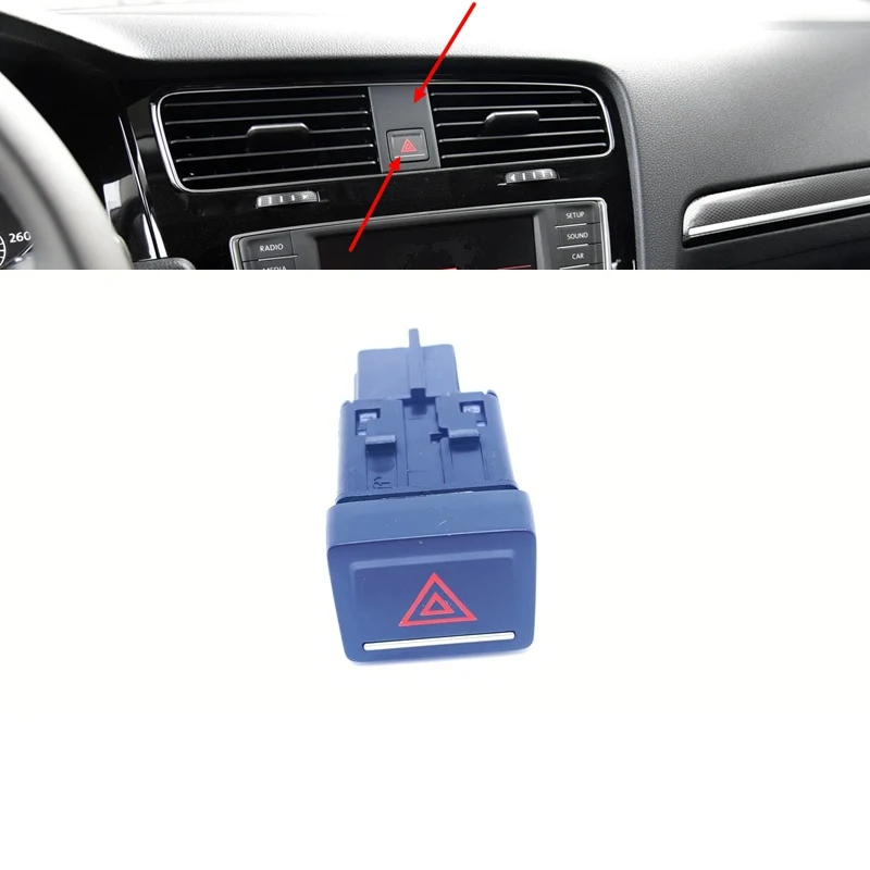 Double Flash Light Lamp Switch Hazard Warning Emergency Switch Button For Golf 7 MK7 VII 2013-2017 5G0953509
Double Flash Light Lamp Switch Hazard Warning Emergency Switch Button For Golf 7 MK7 VII 2013-2017 5G0953509