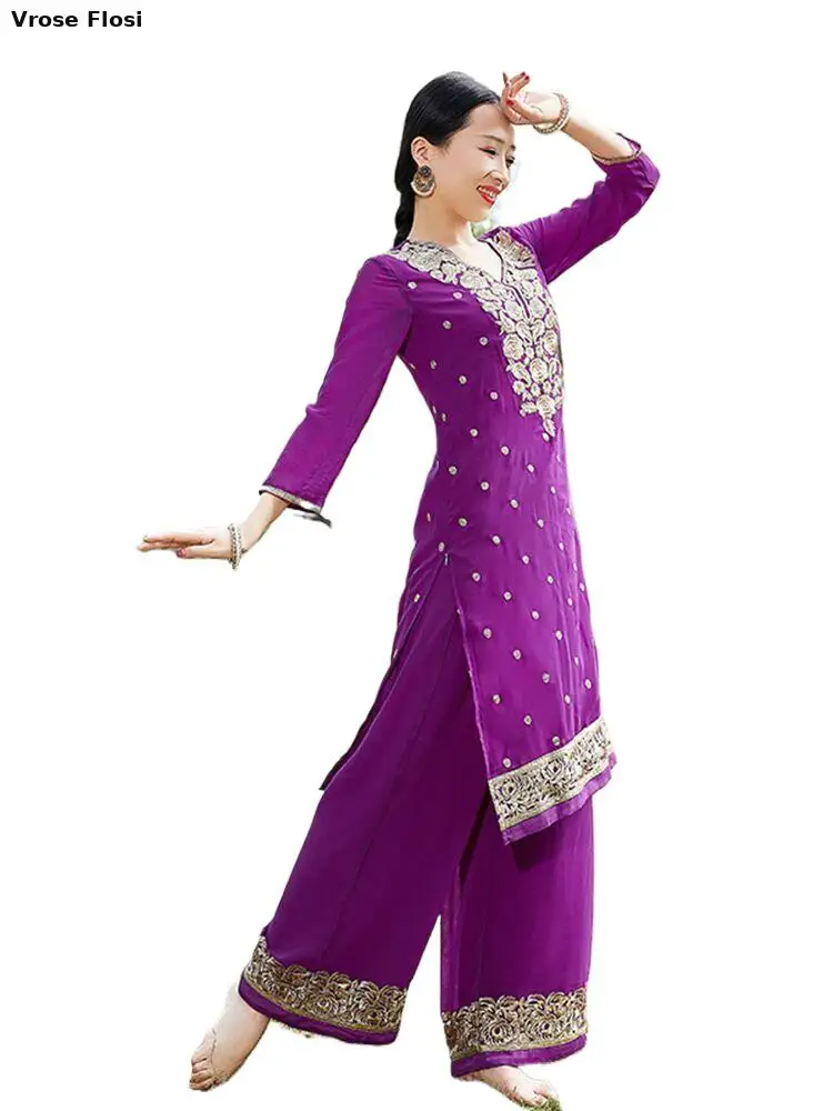 2025 Exotic Indian Dance Dress Ethnic Style Women's Daily Ethnic Costume Sari Side Shelby Pants Two Piece Set
2025 Exotic Indian Dance Dress Ethnic Style Women's Daily Ethnic Costume Sari Side Shelby Pants Two Piece Set