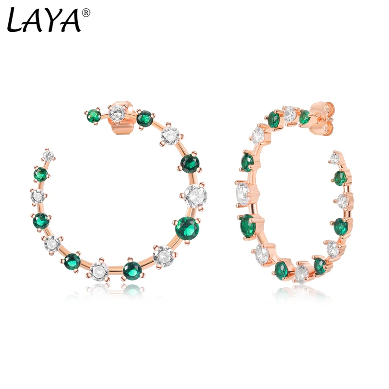 Laya 925 Sterling Silver Shining Colorful Zircon Irregular Half Hoop Earrings For Women Original Luxury Jewelry 2025 Trend
Laya 925 Sterling Silver Shining Colorful Zircon Irregular Half Hoop Earrings For Women Original Luxury Jewelry 2025 Trend