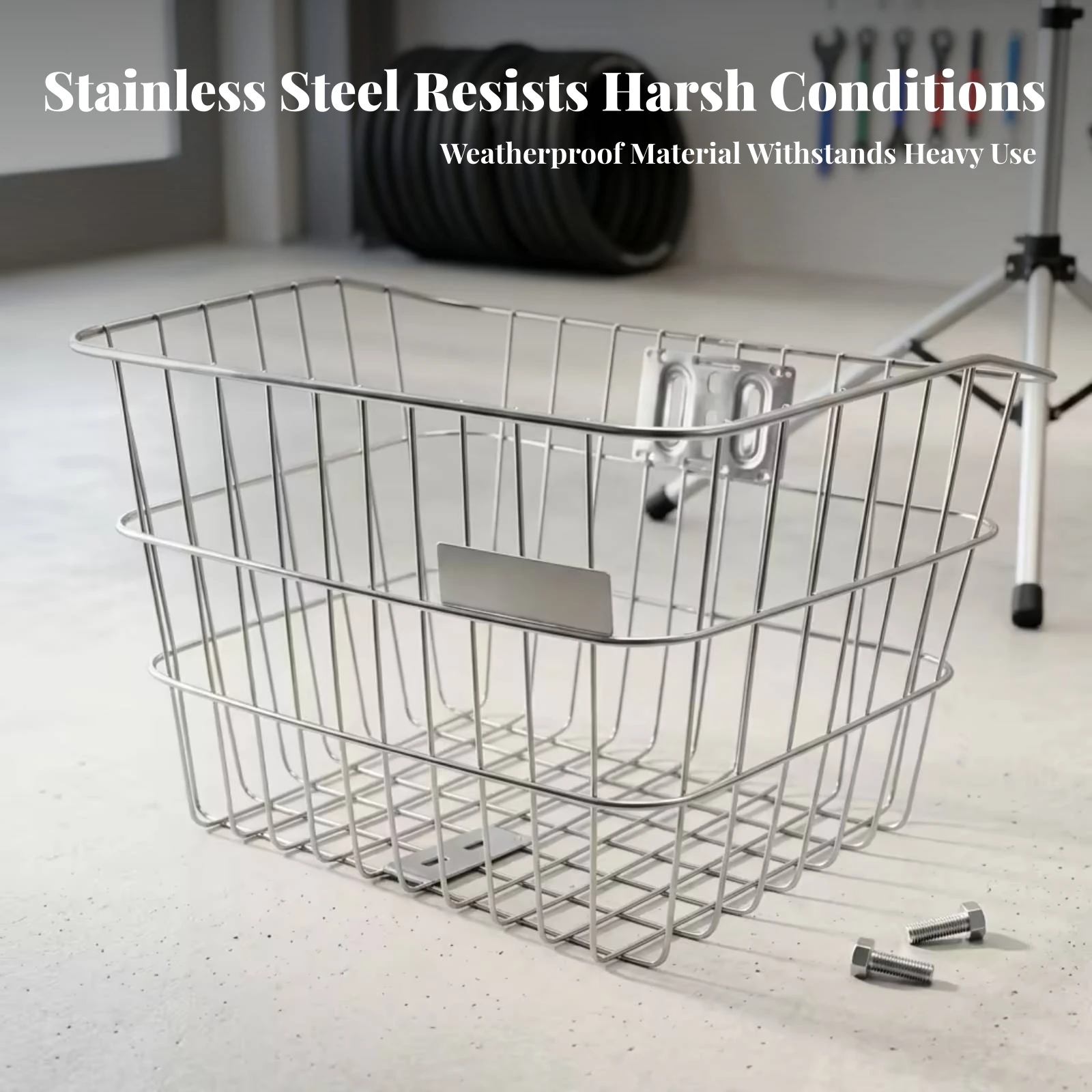 Stainless Steel Wire Basket Reinforced Frame Front Cycle Basket Transport Accessory Open-Top Heavy Duty for 20-26 Inch Bikes
Stainless Steel Wire Basket Reinforced Frame Front Cycle Basket Transport Accessory Open-Top Heavy Duty for 20-26 Inch Bikes