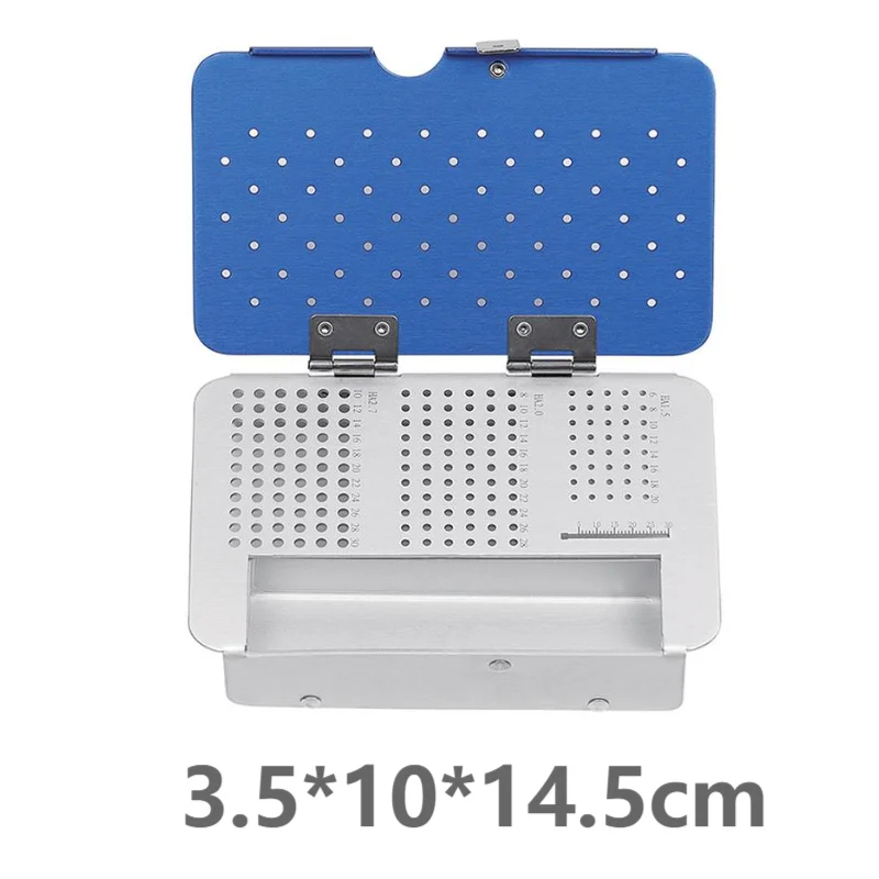 Screw box, stainless steel screw storage box, simple nail box, cortical bone instrument sterilization box
Screw box, stainless steel screw storage box, simple nail box, cortical bone instrument sterilization box