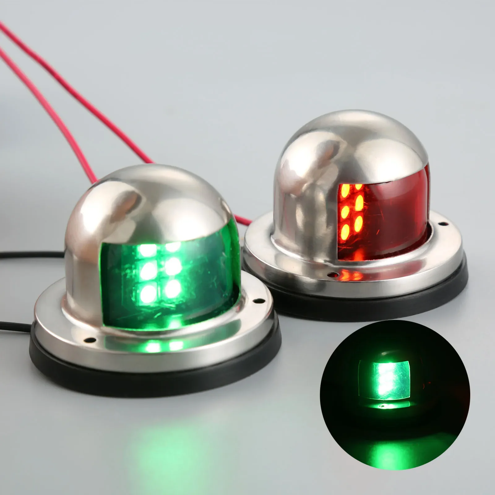 1 Pc Marine Boat Yachts 12V LED Navigation Light Stainless Steel Red And Green Bow Sailing Lights Deck Mount Boats Accessories
1 Pc Marine Boat Yachts 12V LED Navigation Light Stainless Steel Red And Green Bow Sailing Lights Deck Mount Boats Accessories