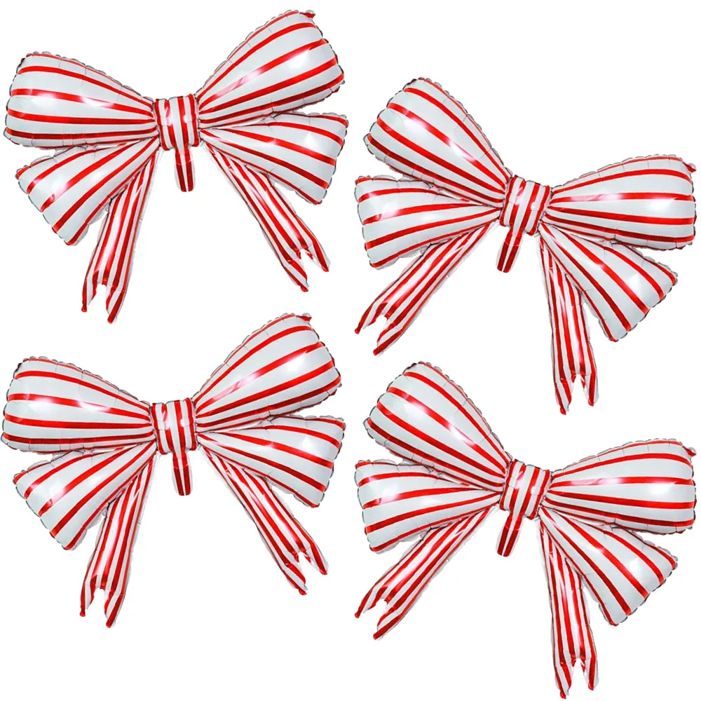 4Pcs Big Bow White and Red Strips Aluminum Foil Balloons Girls Baby Shower Mouse Themed Bow Party Decorations Supplies
4Pcs Big Bow White and Red Strips Aluminum Foil Balloons Girls Baby Shower Mouse Themed Bow Party Decorations Supplies
