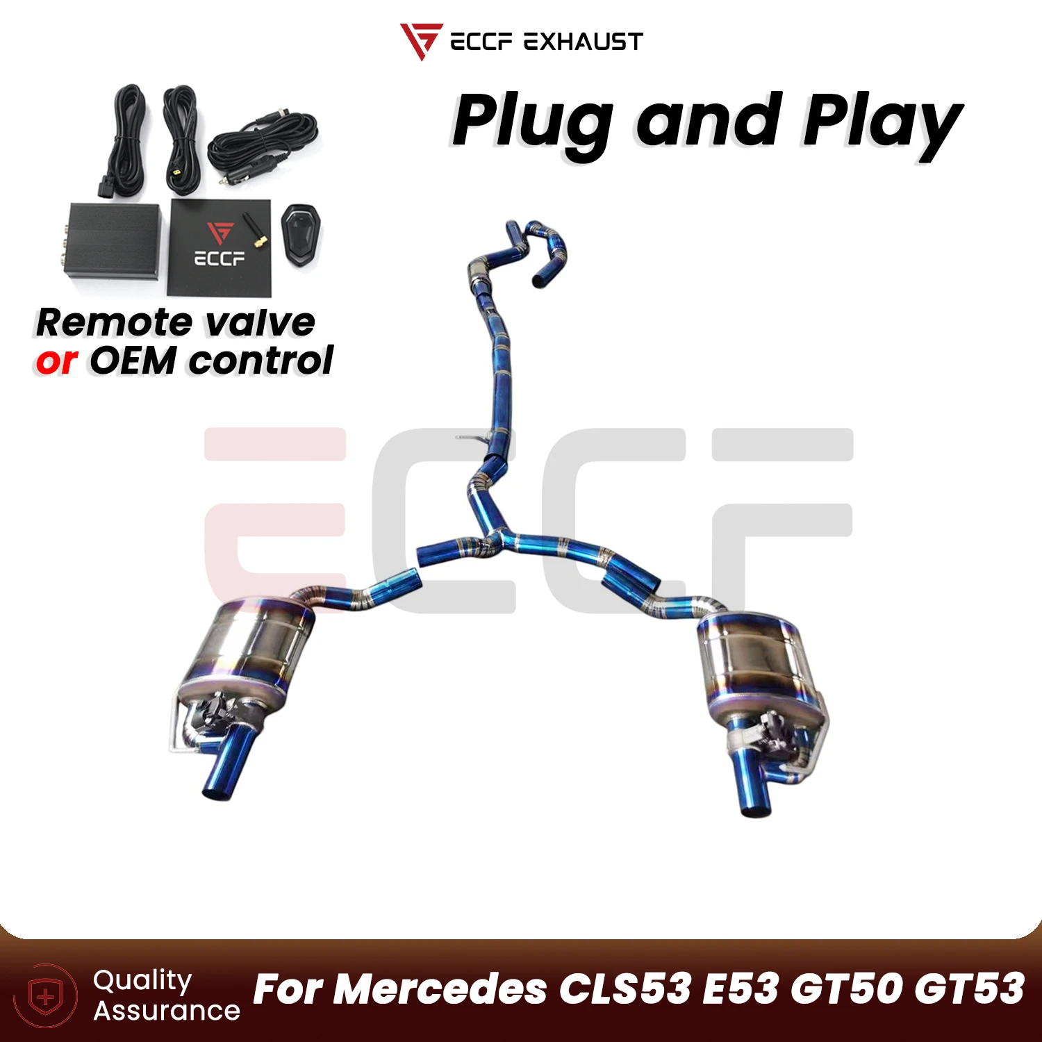 Sporty Aggressive Exhaust Sound Titanium Catback exhaust system For Mercedes CLS53 E53 GT50 GT53 Plug and Play
Sporty Aggressive Exhaust Sound Titanium Catback exhaust system For Mercedes CLS53 E53 GT50 GT53 Plug and Play