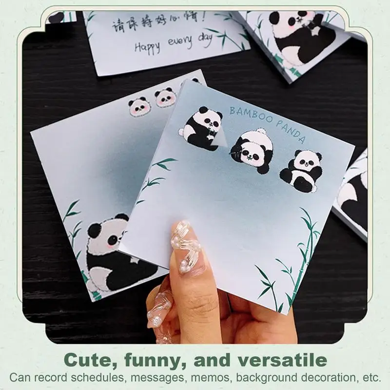 50 Pcs Removable Pandas Sticky Notes Cute Cartoon Pandas Self-Stick Notes Pads Animal Divider Tabs Bundle Writing Memo Pads
50 Pcs Removable Pandas Sticky Notes Cute Cartoon Pandas Self-Stick Notes Pads Animal Divider Tabs Bundle Writing Memo Pads
