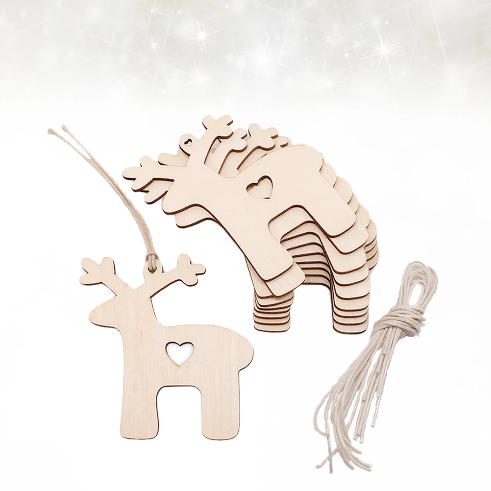 30Pcs Christmas Wooden Craft Elk Ornaments Unique Heart Design Perfect for Home Party Decorations Wooden Ornament
30Pcs Christmas Wooden Craft Elk Ornaments Unique Heart Design Perfect for Home Party Decorations Wooden Ornament