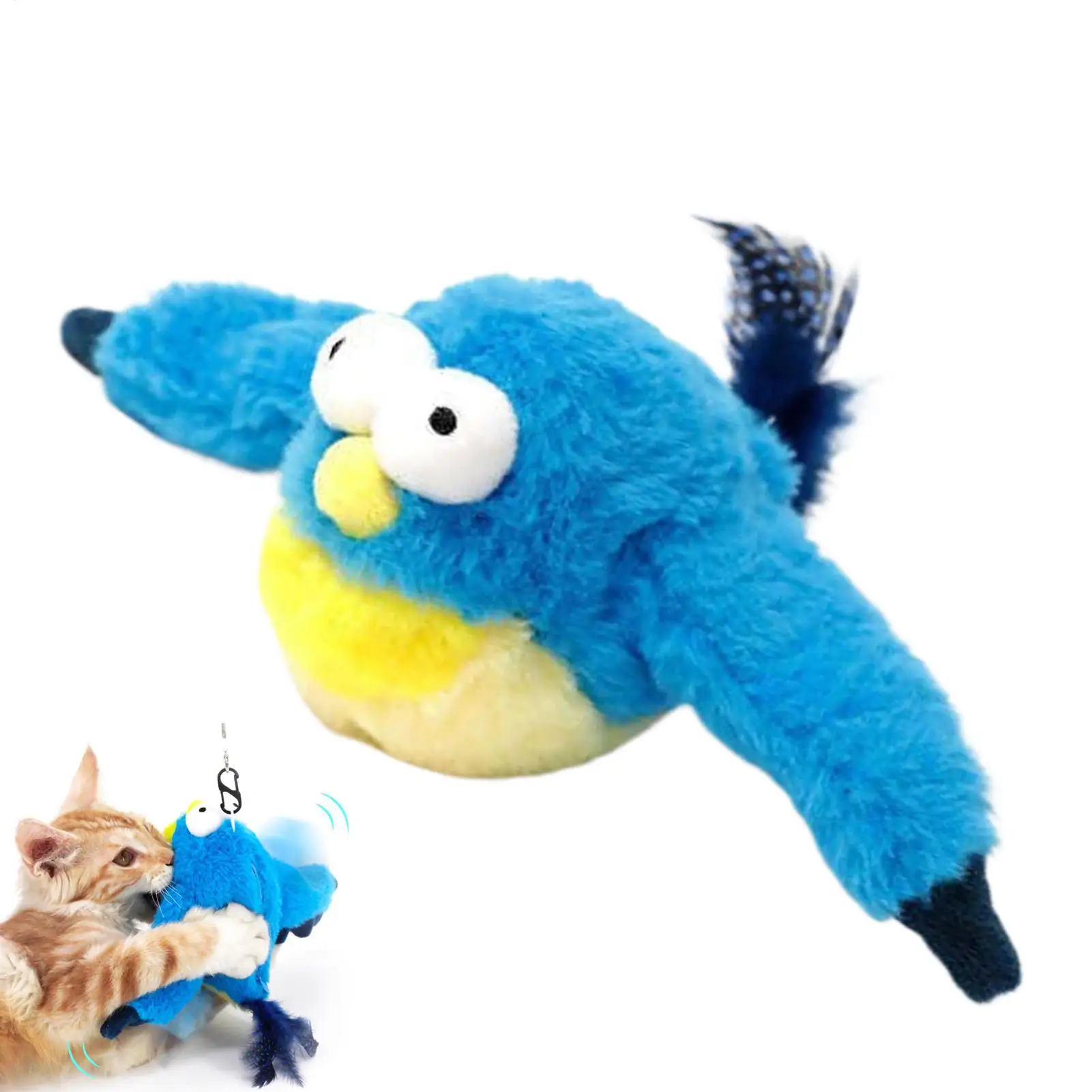 Плачущая птица, игрушка для кошек, мягкая реалистичная имитация летающего кошки, игрушка для птиц для гостиной, спальни, кабинета, двора, балкона
Плачущая птица, игрушка для кошек, мягкая реалистичная имитация летающего кошки, игрушка для птиц для гостиной, спальни, кабинета, двора, балкона