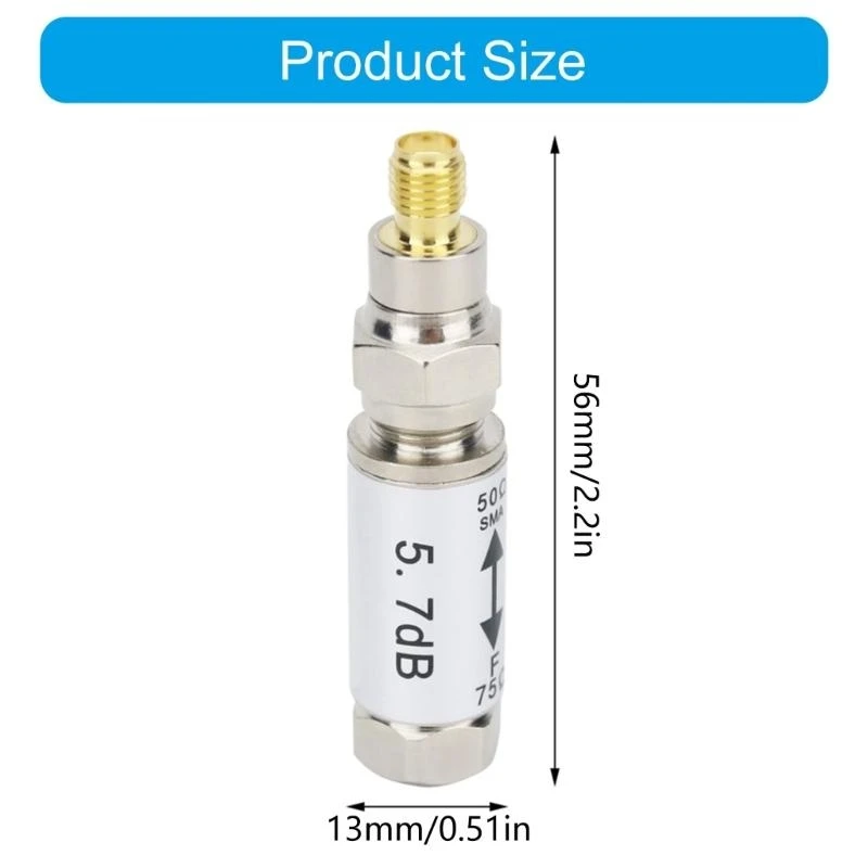 Upgrades Impedance Converter Metal Impedance Adapter 0 to 3.5GHz High Frequency Impedance Converter Radio Accessories 601E
Upgrades Impedance Converter Metal Impedance Adapter 0 to 3.5GHz High Frequency Impedance Converter Radio Accessories 601E