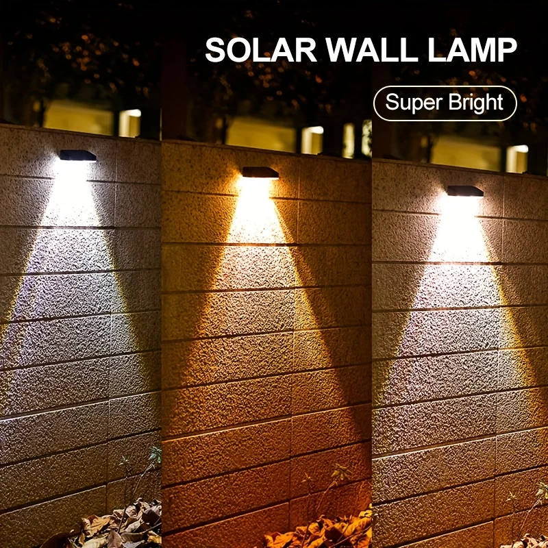 2 шт. солнечные фонари для забора, уличные водонепроницаемые IP65, солнечные батареи, автоматическое включение/выключение, ступенчатый настенный светильник, декор для двора, крыльца, патио, сада
2 шт. солнечные фонари для забора, уличные водонепроницаемые IP65, солнечные батареи, автоматическое включение/выключение, ступенчатый настенный светильник, декор для двора, крыльца, патио, сада