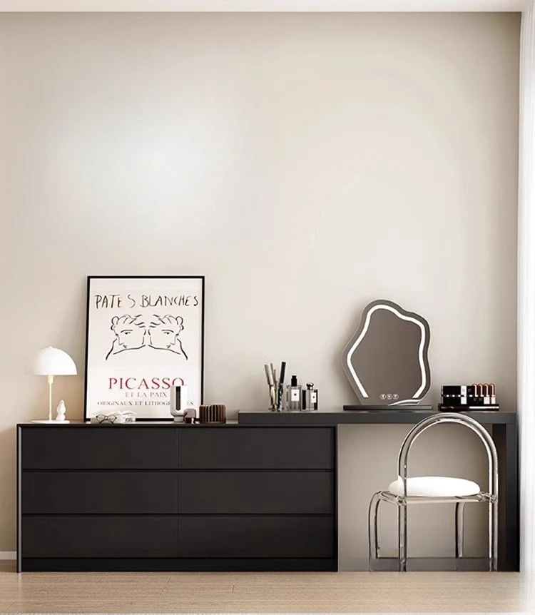 Dresser, chest, integrated bedroom, simple modern desk, vanity table, vanity cabinet, bedside cabinet, retractable vanity table
Dresser, chest, integrated bedroom, simple modern desk, vanity table, vanity cabinet, bedside cabinet, retractable vanity table