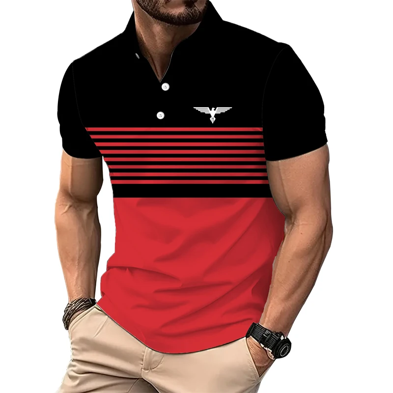2024 new men's summer lapel casual short sleeved polo shirt fashion men's button top
2024 new men's summer lapel casual short sleeved polo shirt fashion men's button top