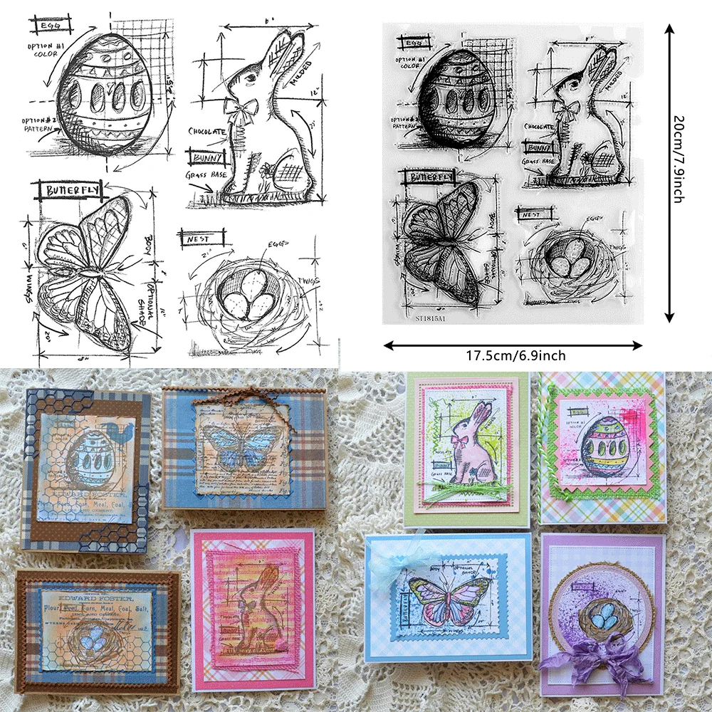 Easter Blueprint Clear Stamps For DIY Craft Making Card Photo Album Scrapbooking Decoration Transparent Stamps 2025 New
Easter Blueprint Clear Stamps For DIY Craft Making Card Photo Album Scrapbooking Decoration Transparent Stamps 2025 New