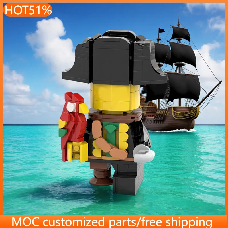 Набор из 298 деталей Brickheadz: Пиратский малыш в стиле MOC, модульный конструктор, дизайн DIY, игрушка-подарок для мальчиков на праздники
Набор из 298 деталей Brickheadz: Пиратский малыш в стиле MOC, модульный конструктор, дизайн DIY, игрушка-подарок для мальчиков на праздники