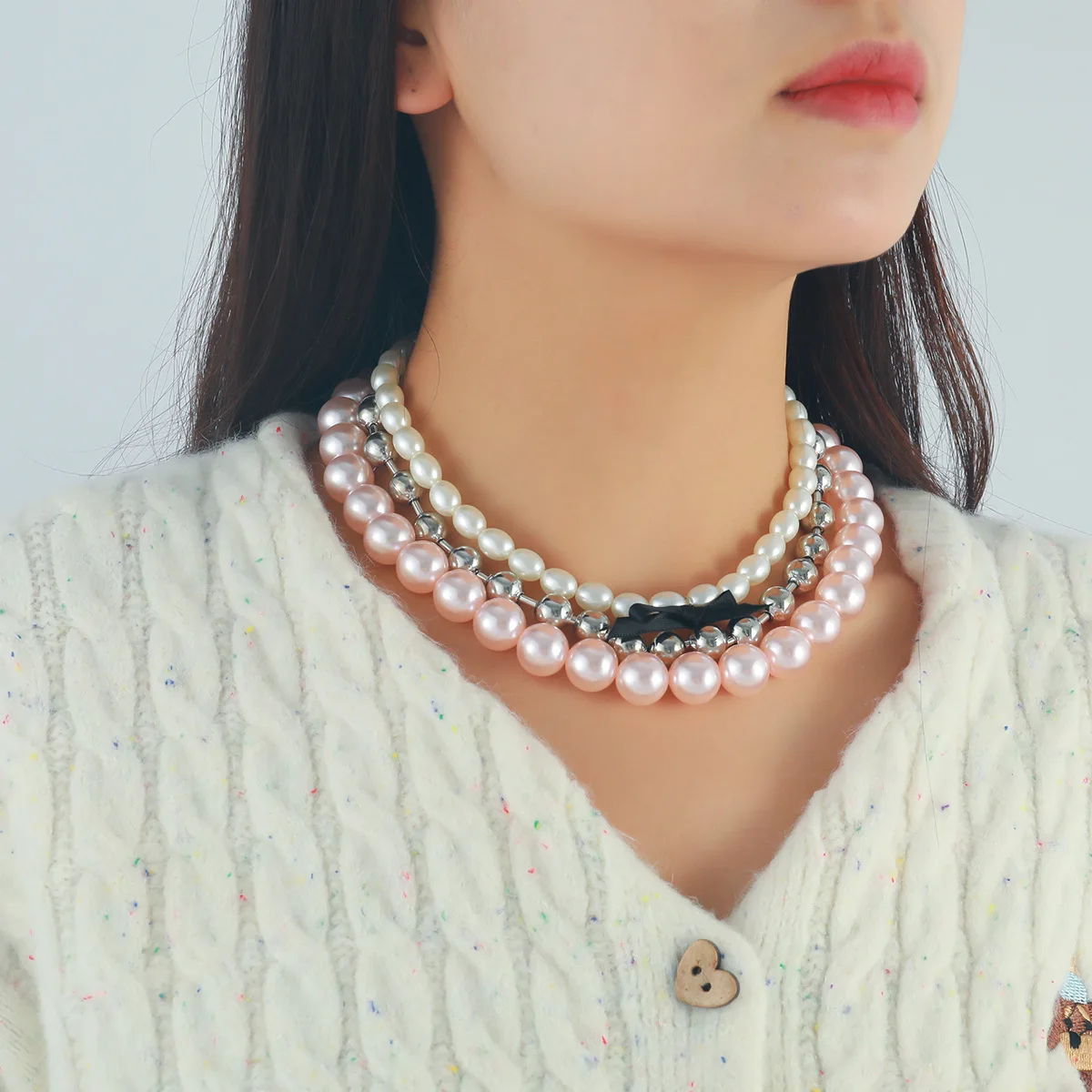 ZAA 2024 Jewelry Multilayer Pink Pearl Necklace for Women Fashion Neck Choker Charm Holiday Party Trend Accessories
ZAA 2024 Jewelry Multilayer Pink Pearl Necklace for Women Fashion Neck Choker Charm Holiday Party Trend Accessories