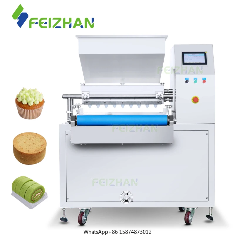 FEIZHAN FZ-CA600 Automatic Cupcake Chiffon Sponge Cake Depositor Machine Cake Batter Depositor Industrial Bakery Equipment
FEIZHAN FZ-CA600 Automatic Cupcake Chiffon Sponge Cake Depositor Machine Cake Batter Depositor Industrial Bakery Equipment
