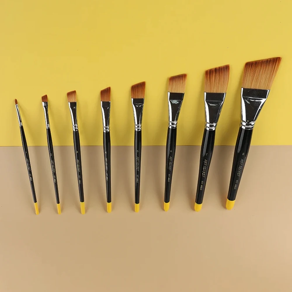 Artsecret 8pcs Angle Paintbrushes for Acrylic Watercolor Oil Painting Synthetic Hair Wooden Art Brushes 977 ANGLE
Artsecret 8pcs Angle Paintbrushes for Acrylic Watercolor Oil Painting Synthetic Hair Wooden Art Brushes 977 ANGLE