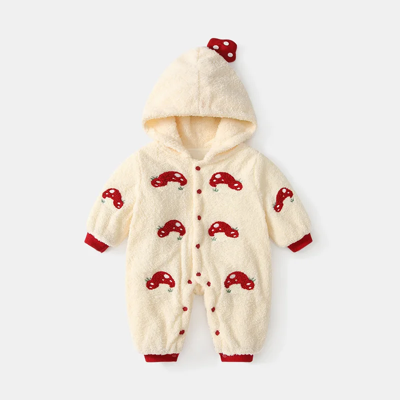 Новый детский осенне-зимний бархатный комбинезон с длинными рукавами, милый плюшевый боди с капюшоном и грибами для новорожденных девочек 0-1 лет
Новый детский осенне-зимний бархатный комбинезон с длинными рукавами, милый плюшевый боди с капюшоном и грибами для новорожденных девочек 0-1 лет